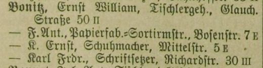 Adressbuch Zwickau 1900