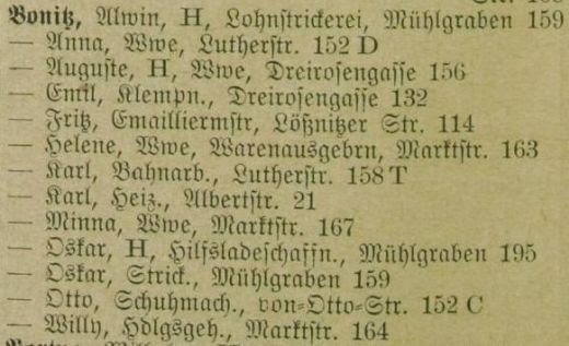 Adressbuch Zwönitz 1929